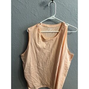 Lands End Pullover  women's sleeveless top Size 3X Peach Color